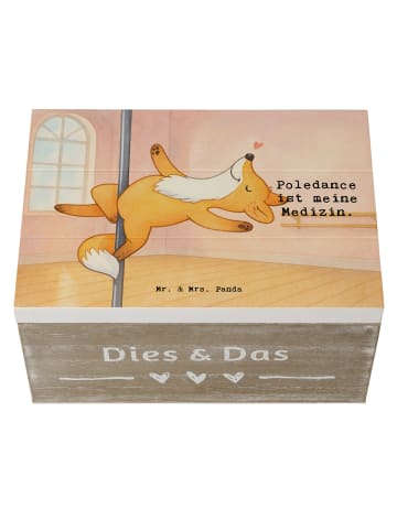 Mr. & Mrs. Panda Aufbewahrungsbox Fuchs PoledanZeichen Design mit Spruch in Weiß