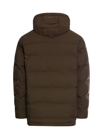 Camel Active teXXXactive® Funktionsjacke mit verstellbarem Saum und Kapuze in Dunkelbraun
