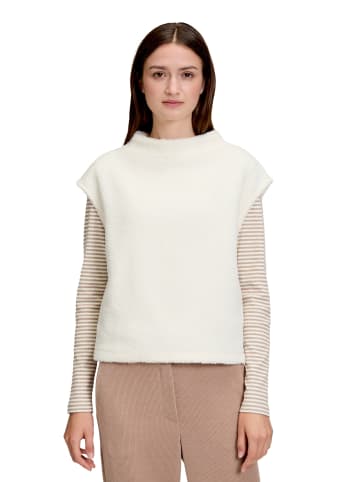 BETTY & CO Sweatshirt mit Seitenschlitzen in Rohweiß