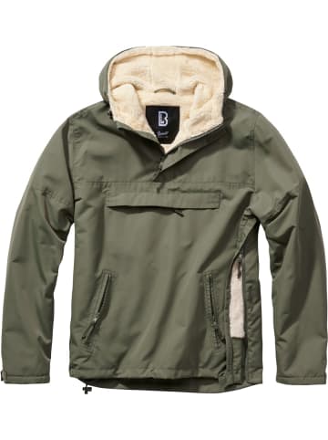 Brandit Jacke "Sherpa Windbreaker" in Grün