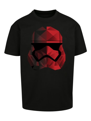 F4NT4STIC Heavy Oversize T-Shirt Star Wars The Last Jedi Cubist Trooper Helmet in schwarz