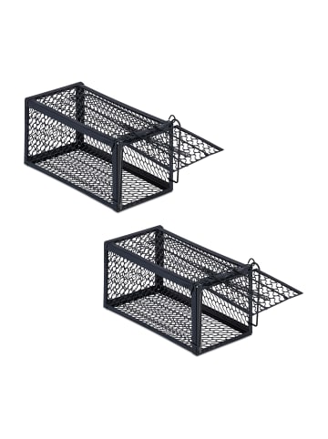 relaxdays 2 x Lebendfalle - (B)24 x (H)12 x (T)11,5 cm