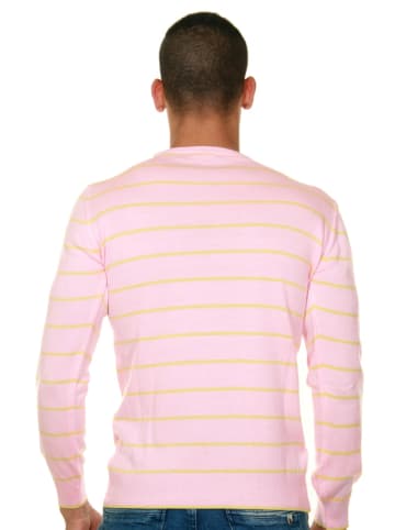 FIOCEO Pullover in rosa/gelb