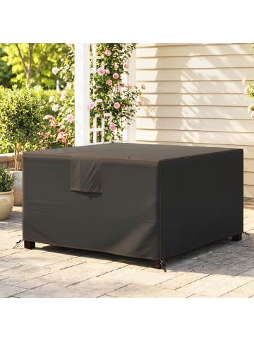 Outsunny Gartenmöbel Abdeckung in Schwarz 125L x 125B x 74H cm