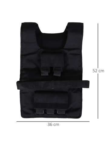 HOMCOM Gewichtsweste,36cm x 52cm,schwarz