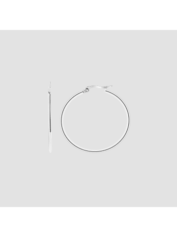 Adeliás Damen Ohrringe – Creole aus Edelstahl in silber