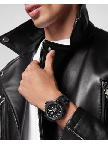 Philipp Plein Philipp Plein Herrenuhr The $kull Carbon Fiber in schwarz