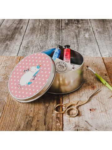 Mr. & Mrs. Panda Blechdose Einhorn Fitness ohne Spruch in Rot Pastell