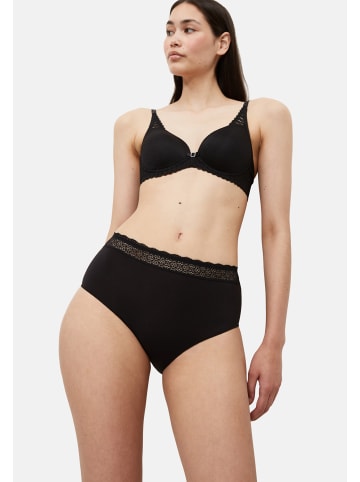 Triumph Midi Slip Feel of Modal in Schwarz / creme