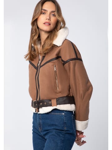 Wittchen Eco leather jacket in Brown