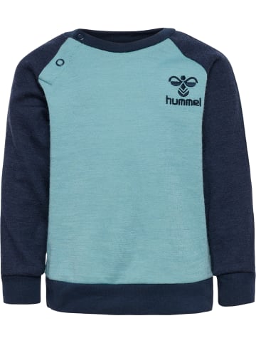 Hummel Sweatshirt Raglanärmel Hmlwulbato Mädchen in MINERAL BLUE