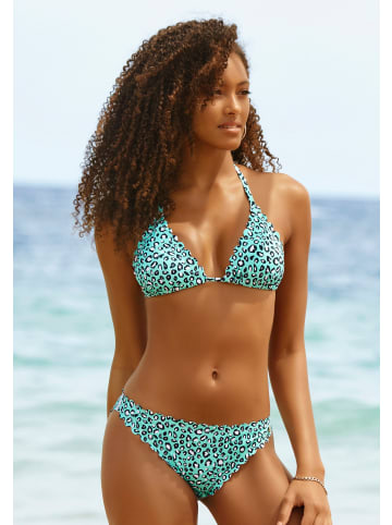 LASCANA Triangel-Bikini-Top in mint-bedruckt