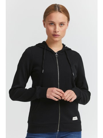 Oxmo Kapuzensweatjacke in schwarz