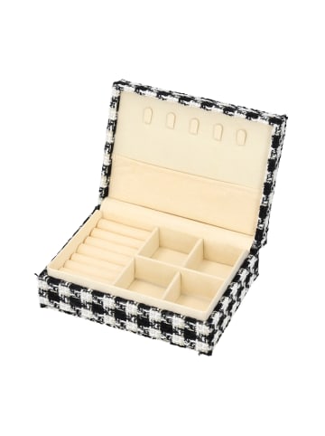 NAEMI Women Jewelry Box in Black White