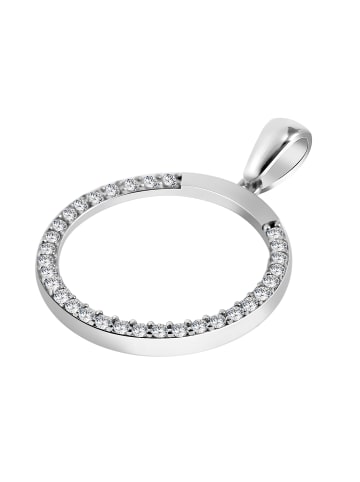 Adeliás Damen Anhänger aus 925 Silber mit Zirkonia in silber