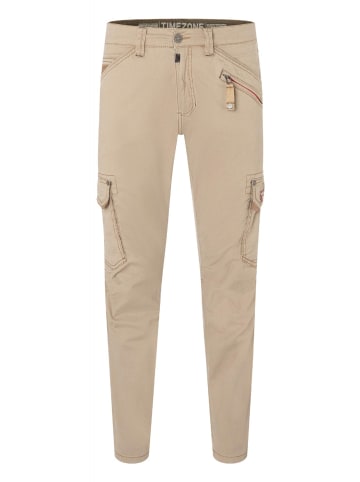 Timezone Hose Regular Fit mittlere Bundhöhe Slim Legs in Beige