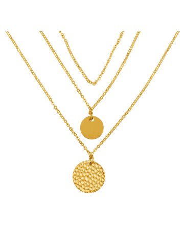 Steel_Art Layering Halskette Frauen Clara goldfarben in goldfarben