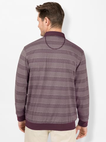 hajo Langarm-Poloshirt in dunkelrot