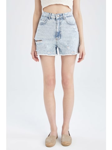 DeFacto Jeansshorts MOM FIT in Hellblau