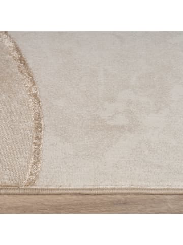 KADIMA DESIGN Teppich Kurzflor Abstrakt Wohnzimmer in Beige