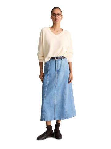Marc O'Polo DENIM Merino-V-Neck-Pullover regular in White Blush