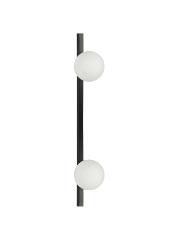 Beliani Wandleuchten ISABELLA in Schwarz/Weiß - (W) 15 x (H) 85 x (L) 17 cm