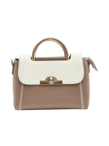 Usha Handtasche in Beige Wollweiss