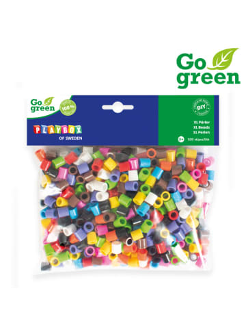 Playbox Bügelperlen-XL Go green 500 Stk. 10-Farbenmix - ab 3 Jahren