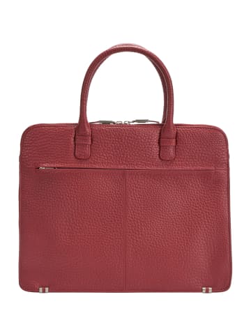 VLD VOi Leather Design Hirsch Danielle Handtasche Leder 39 cm Laptopfach granat