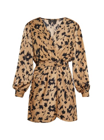 faina Damen Kleid in Kamel Mehrfarbig