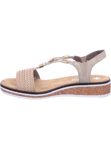 rieker Keilsandalette in beige
