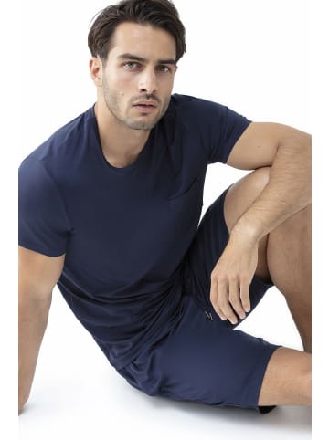 Mey Pyjama kurz für Herren in blau