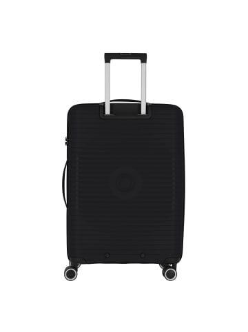 travelite Orbita 4 Rollen Kofferset 3-teilig mit Dehnfalte in schwarz