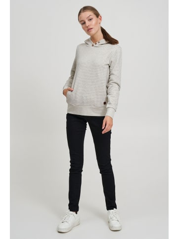 Oxmo Kapuzenpullover OXVera 21800017-ME Kapuzenpullover mit Print in Grau