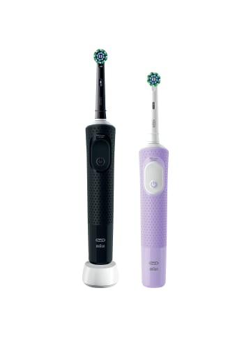 Oral-B Elektrische Zahnbürste "Vitality Pro + 2. Handstück" in Schwarz/Lila