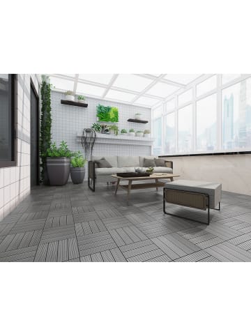 home24 Terrassenfliese Thish 22er-Set in Grau