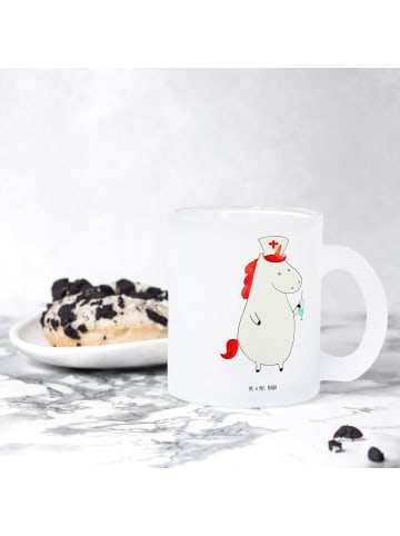 Mr. & Mrs. Panda Teetasse Einhorn Krankenschwester ohne Spruch in Transparent