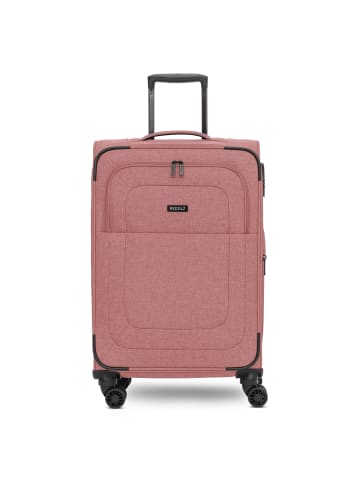 Redolz Essentials 12 MEDIUM 4-Rollen Trolley 67 cm mit Dehnfalte in rose