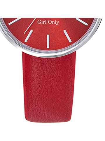 Girl Only Analog-Armbanduhr Girl Only GO rot mittel (ca. 32mm)