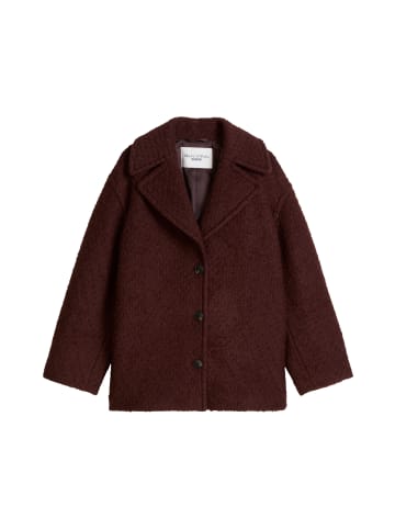 Marc O'Polo DENIM Bouclé-Kurzmantel regular in Espresso Brown