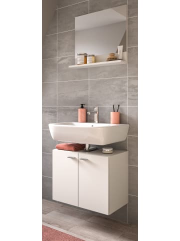 Inn.Furn Badmöbel-Set weiß 2-teilig 57 cm, Kombination hängend oder stehend