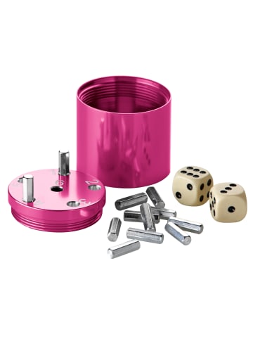 Bestsaller Würfelspiel SUPER SIX Aluminum Sonder Edition in pink