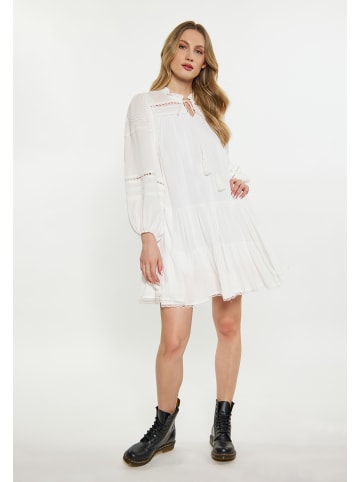 DreiMaster Damen Kleid in Wollweiss