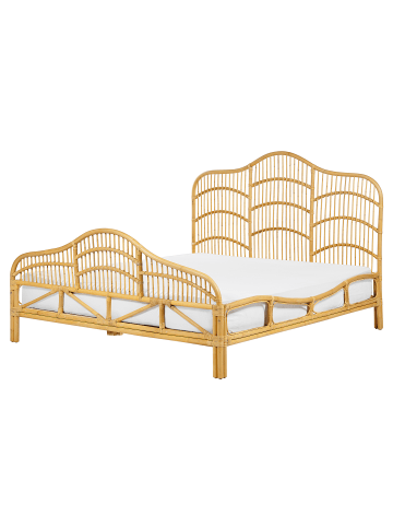 Beliani Doppelbett DOMEYROT in Braun - (W) 167 x (H) 130 x (L) 207 cm