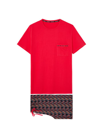 HOM Pyjama Short Sleepwear Westgate in red print