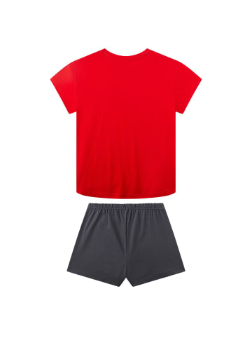 Sanetta Pyjama 1er Pack in Schwarz/Rot