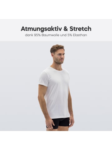 Barrio 13 4er Pack: T-Shirt mit Rundhals-Ausschnitt in weiß