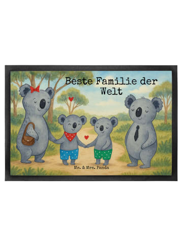 Mr. & Mrs. Panda Schmutzmatte Koala Familie zwei Design mit Spruch in Weiß
