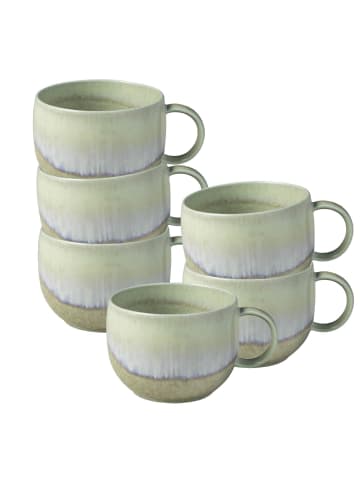 like. by Villeroy & Boch 6er Set Kaffeetassen Perlemor Alga 190 ml grün in grün