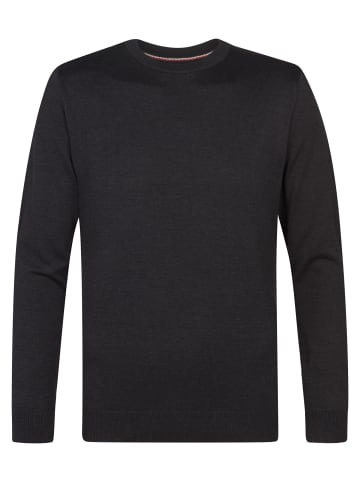 Petrol Industries Feinstrickpullover Steamboat in Schwarz